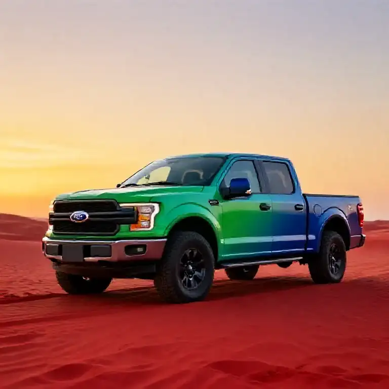 Ford F150 Green Blue Ombre