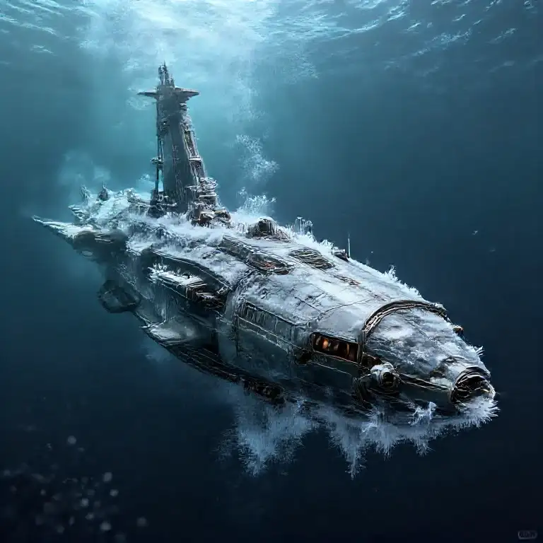 Highly Detailed Digital Art Underwater