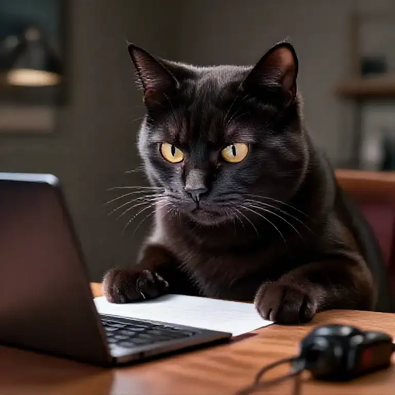 Photo Of An Evil Cat