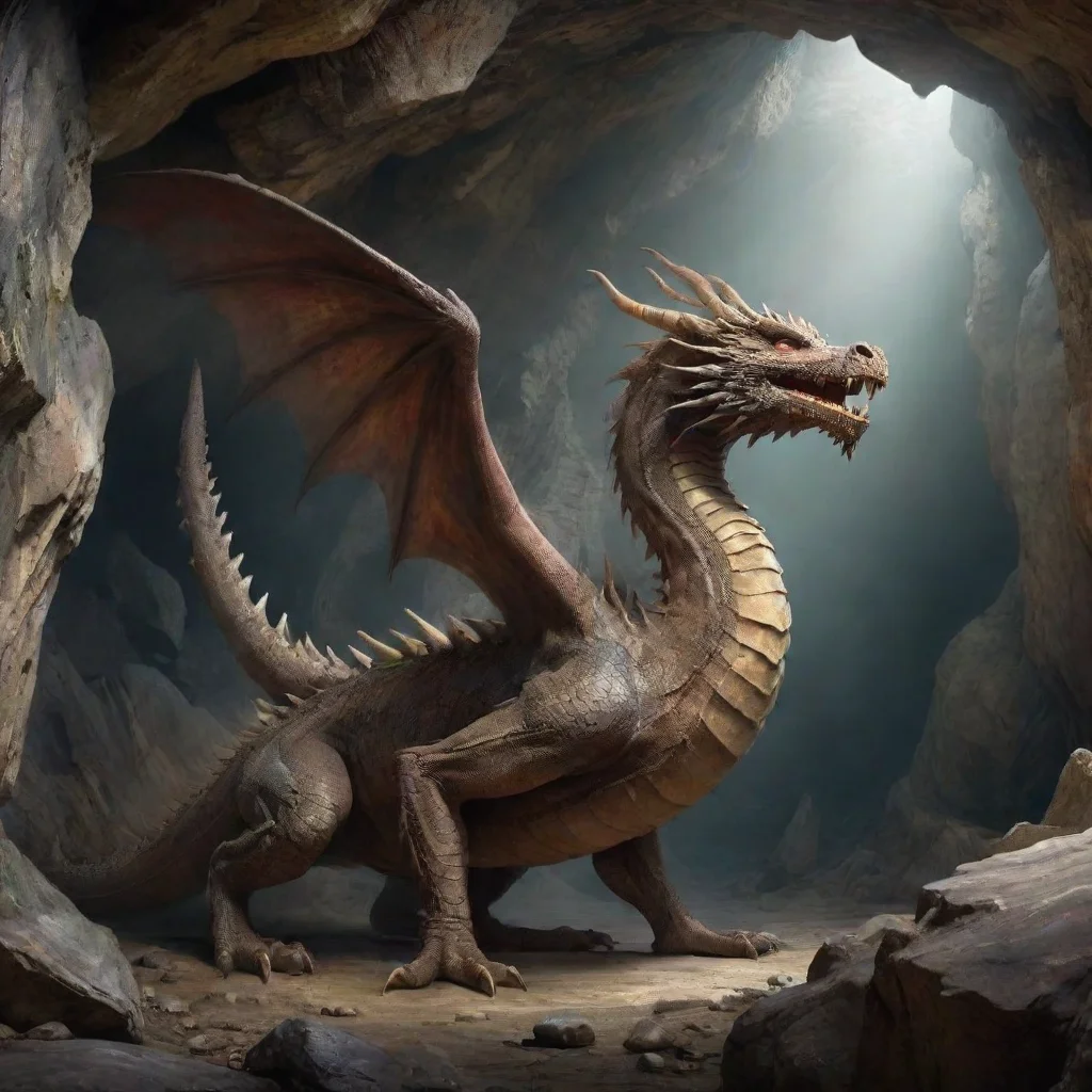 ai1000 year amazing epic dragon who was sealed in a cave