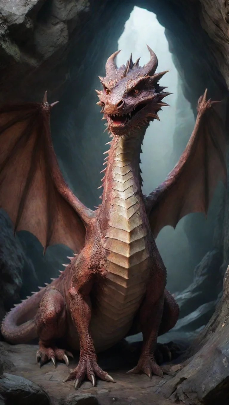 1000 year old dragon who was sealed in a cave by a powerful wizard you have been waiting for the day you can be free again tall