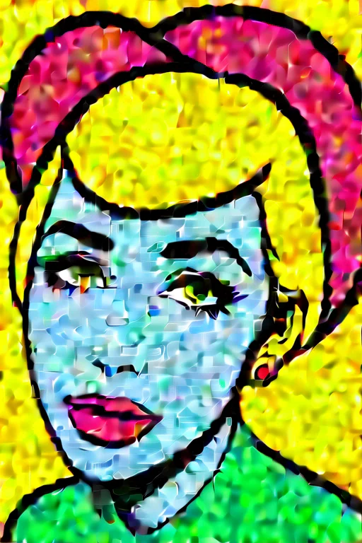 ai1960s pop art of woman in bikini