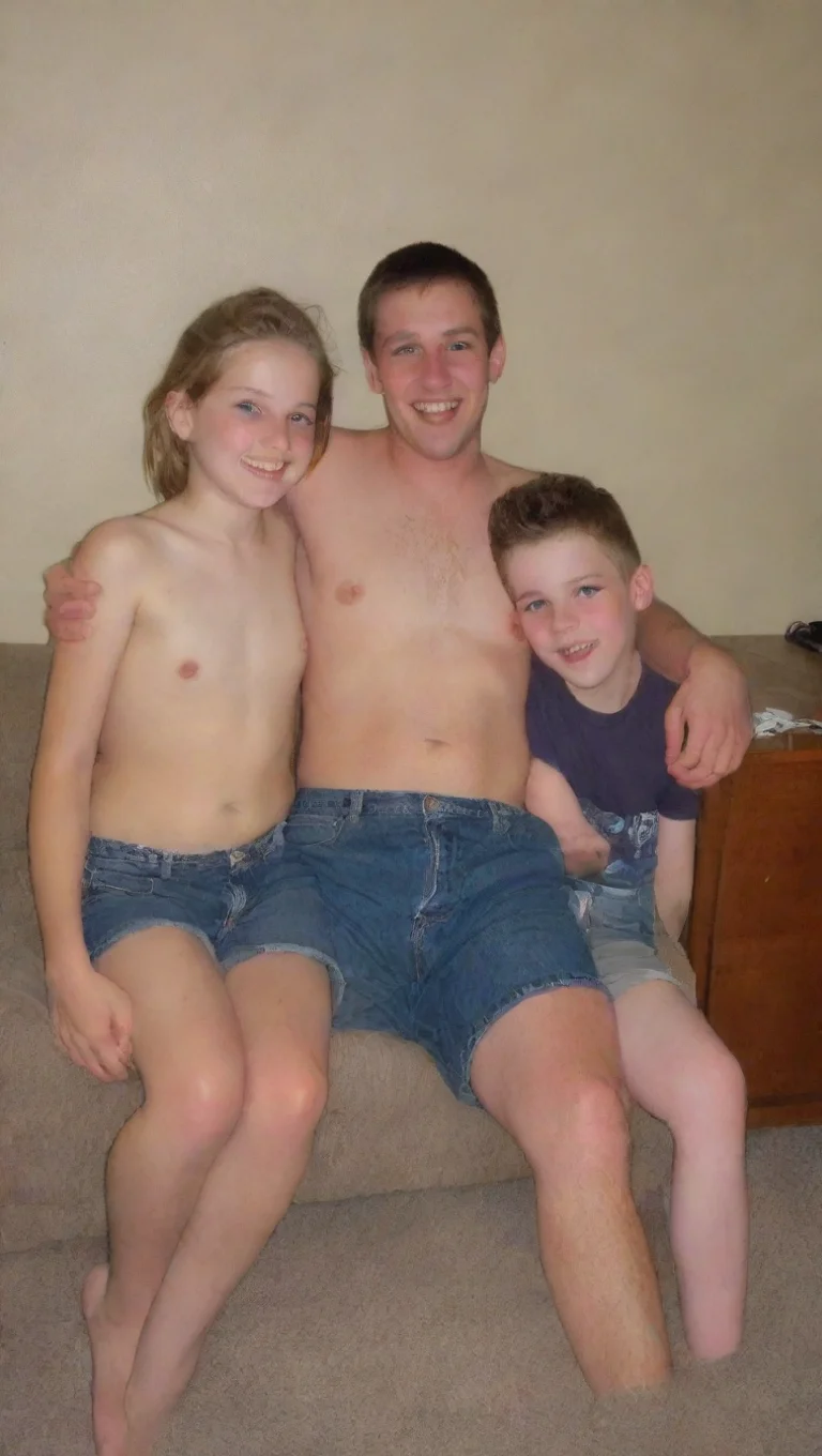 ai2 twelve year olds spread their legs open for dad. tall
