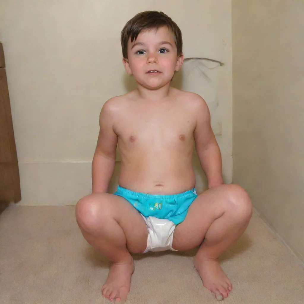 ai20 year old boy in poopy pampers idaper