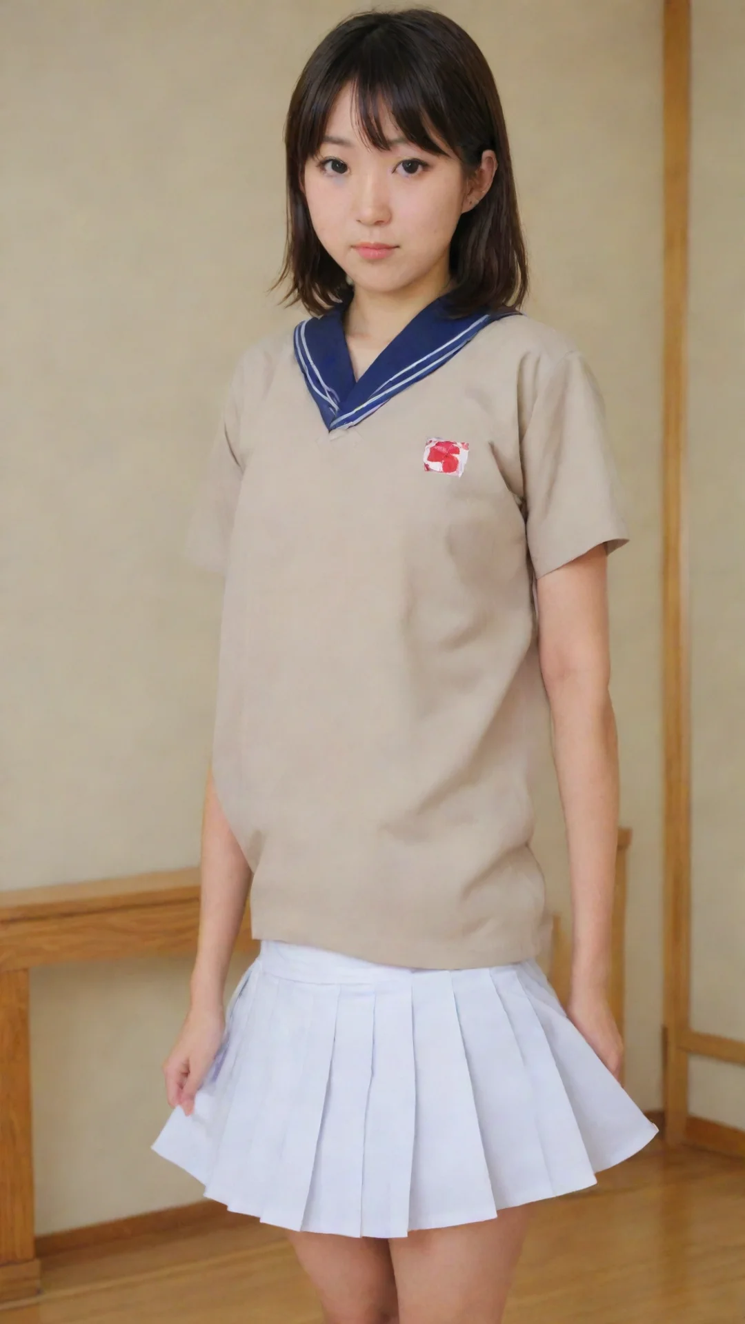 250lbs japanese school girl tall