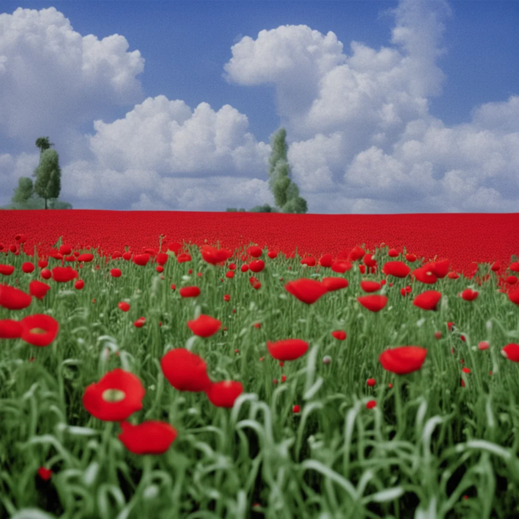 ai35mm film still from david lynchs remake of the wizard of oz field of poppies