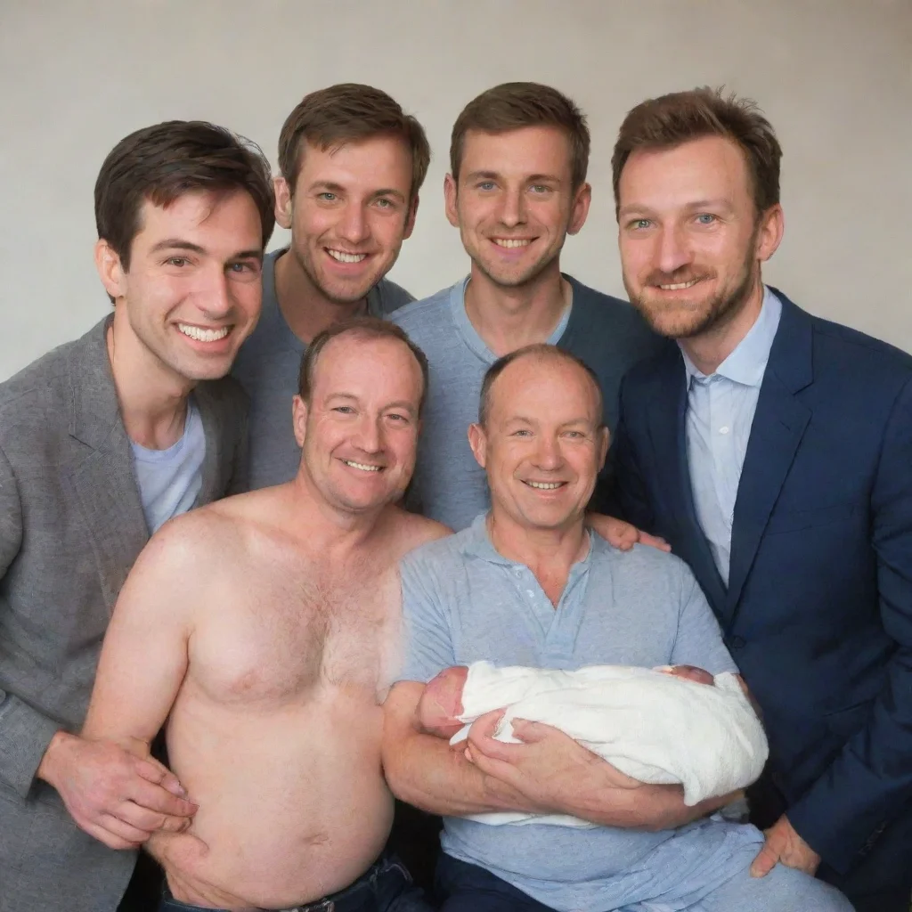 ai5 men with a newborn baby