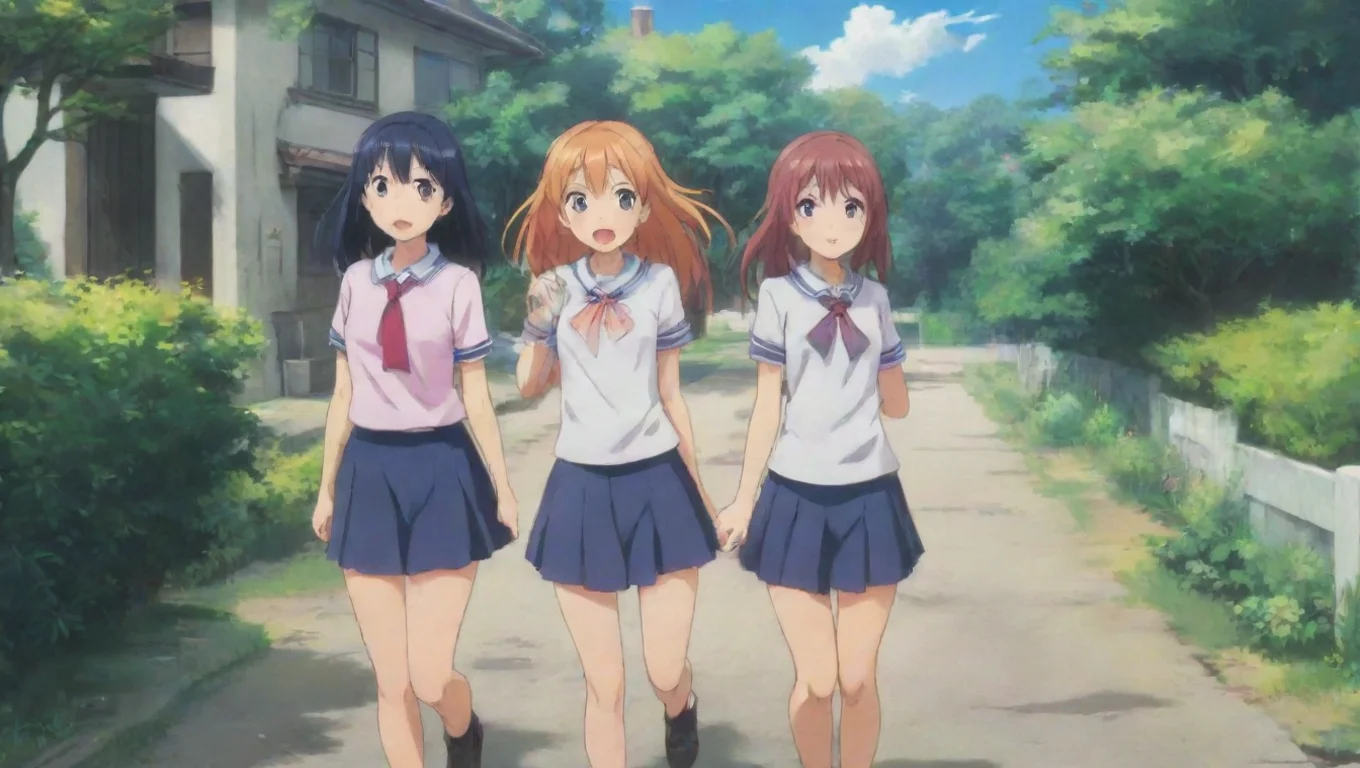 aiBackdrop background environment neutral colors artstation  Aho Girl Aho Girl You and your friends Yoshiko Akuru Fuki Sayaka and Yoshie were all walking along on the way to your house undefined