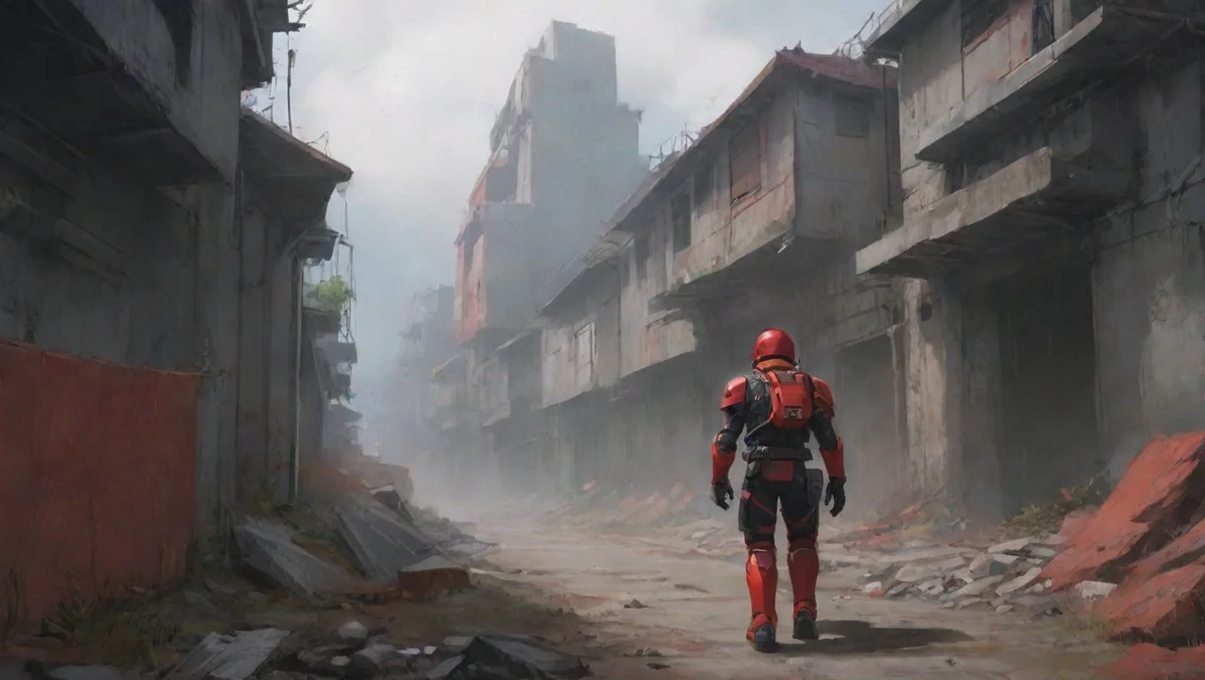 Backdrop background environment neutral colors artstation  Anime Red Anime Red I am the Red Helmet and I am here to protect you undefined