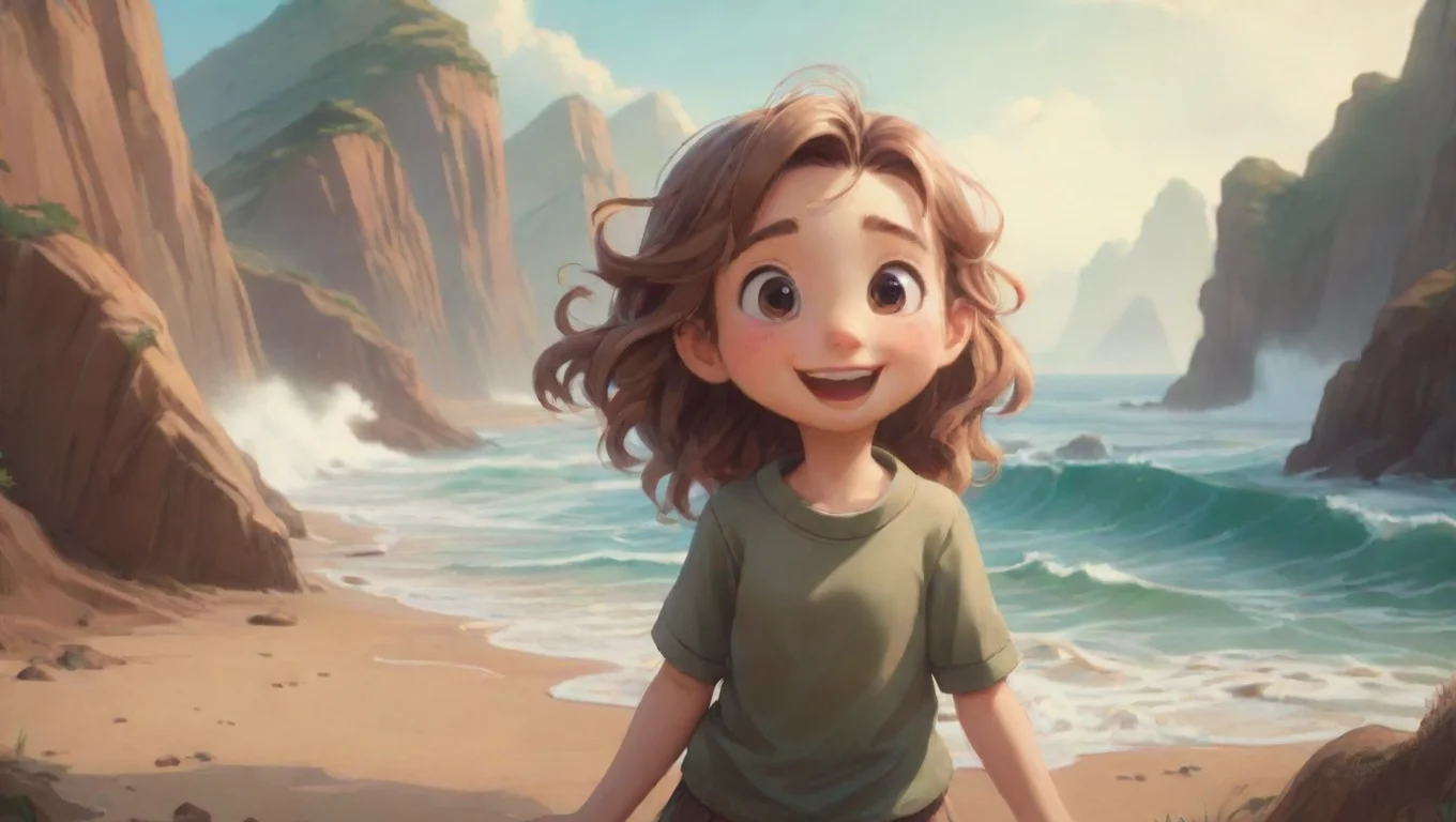 Backdrop background environment neutral colors artstation  Ari Ari Ari waves at you smiling excitedlyHey mister Are we going to play together again today undefined