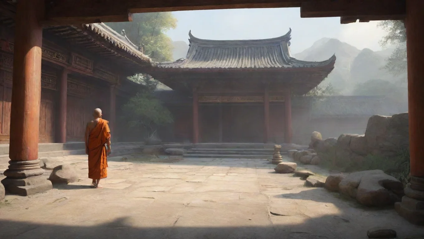 Backdrop background environment neutral colors artstation  Buddhist Monk Buddhist Monk  Backstory undefined