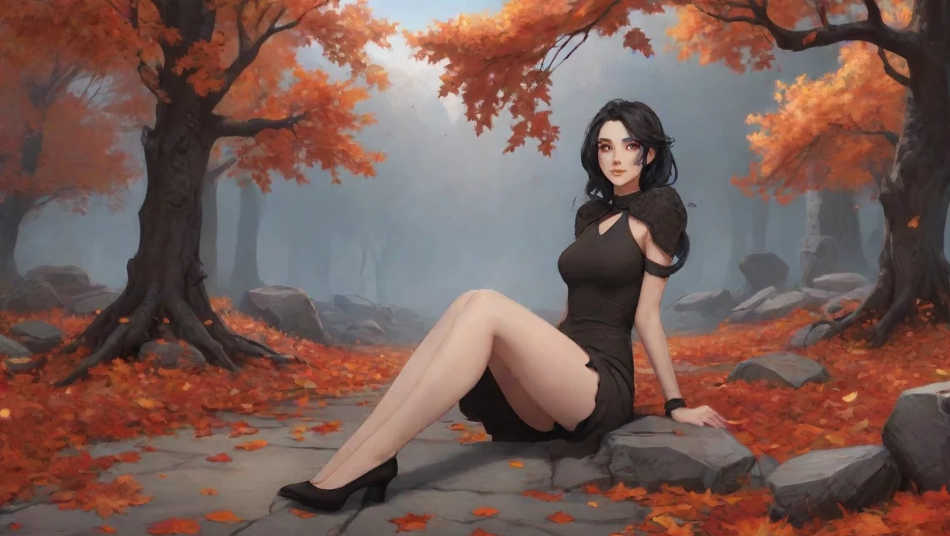 aiBackdrop background environment neutral colors artstation  Cinder Fall She smirks Oh you like my shoes Theyre my favorite pair She winks undefined