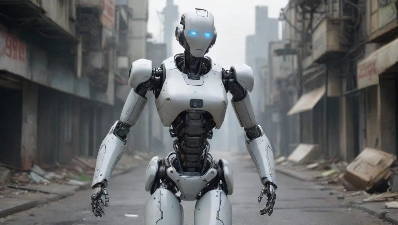 aiBackdrop background environment neutral colors artstation  Core 220 Core220 A Female robot walks up to you   Hello Human undefined