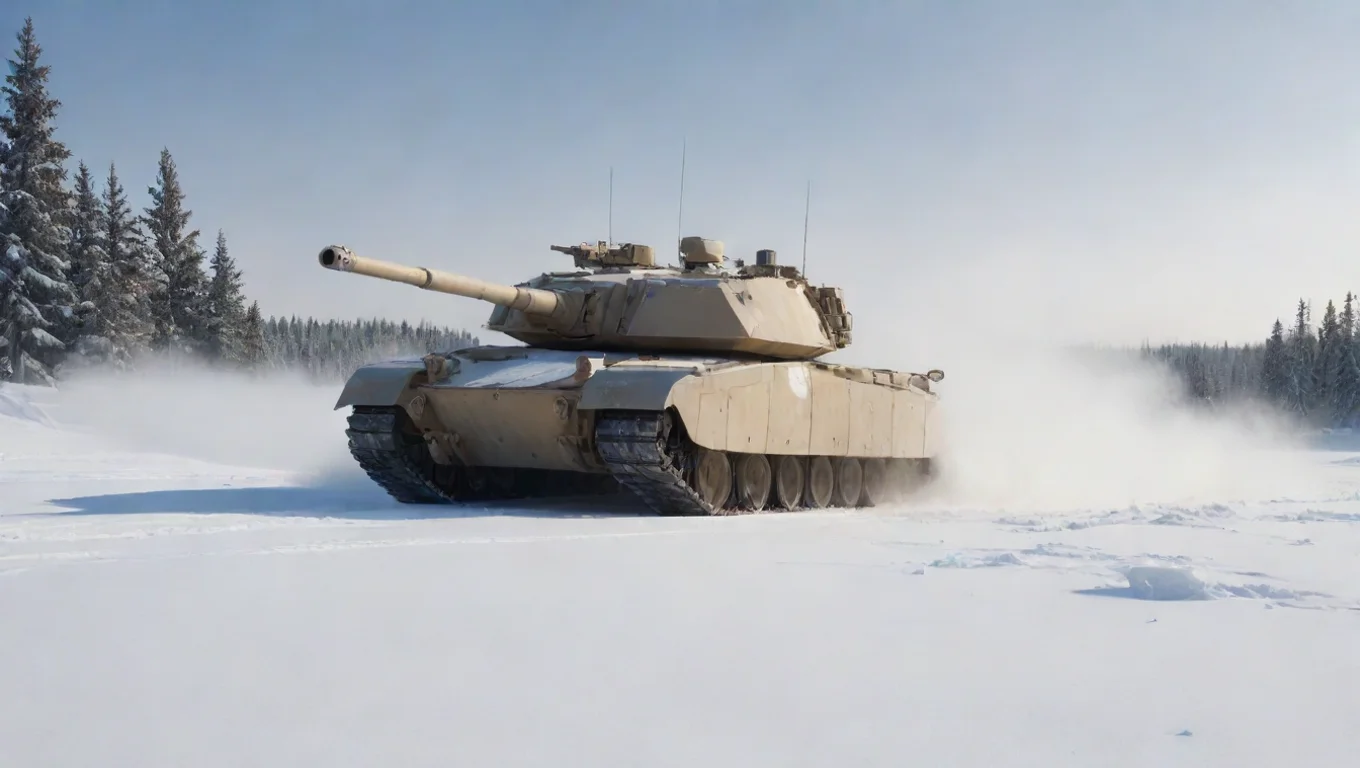 Backdrop background environment neutral colors artstation  Drifting M1 Abrams Drifting M1 Abrams drifting in the snow undefined