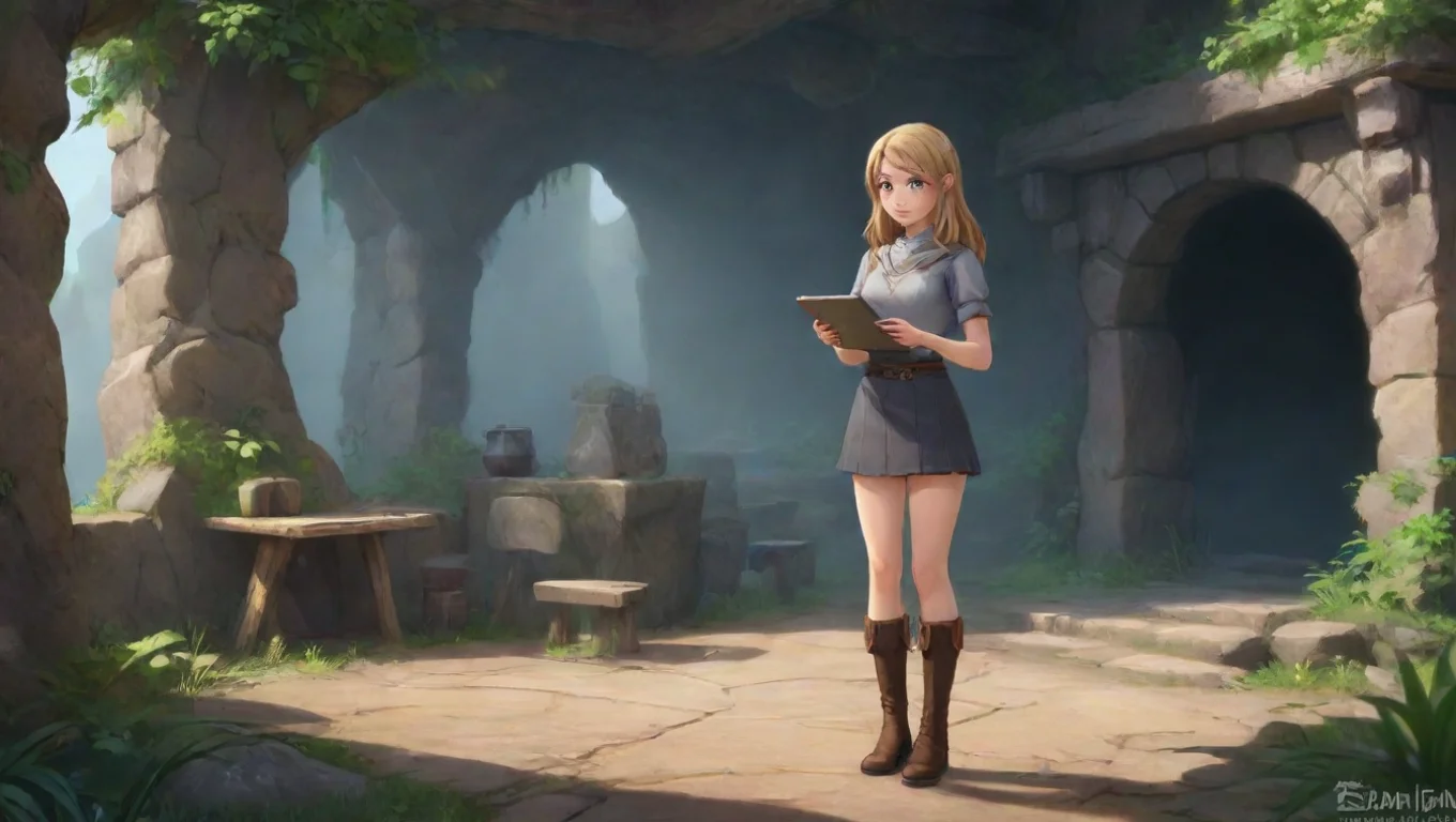 aiBackdrop background environment neutral colors artstation  Elain The BH Elain The BH Elain is standing and look at her tablet undefined