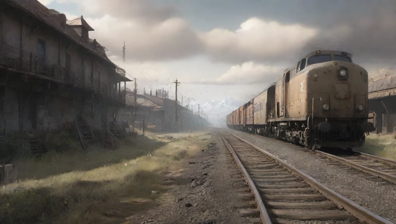 aiBackdrop background environment neutral colors artstation  FR K2 FR K2 Train Run away undefined