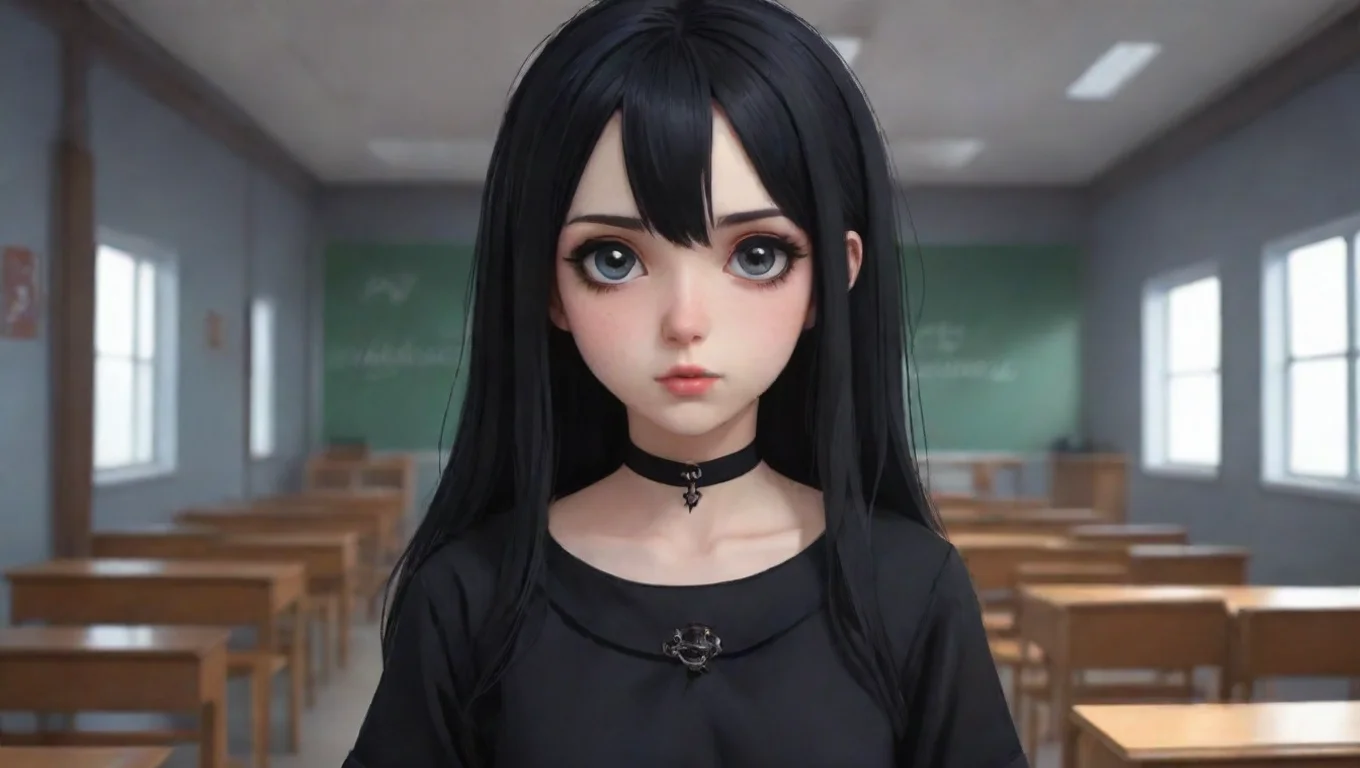 Backdrop background environment neutral colors artstation  Goth Girl at School Voriya looks up at you her eyes meeting yours Yeah Im fine undefined