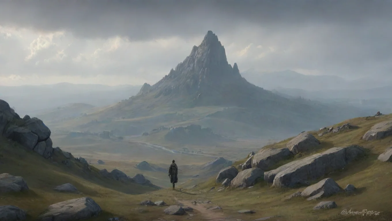 Backdrop background environment neutral colors artstation  Herzog Herzog Stands on top of the hill and looks at you with cold eyes undefined