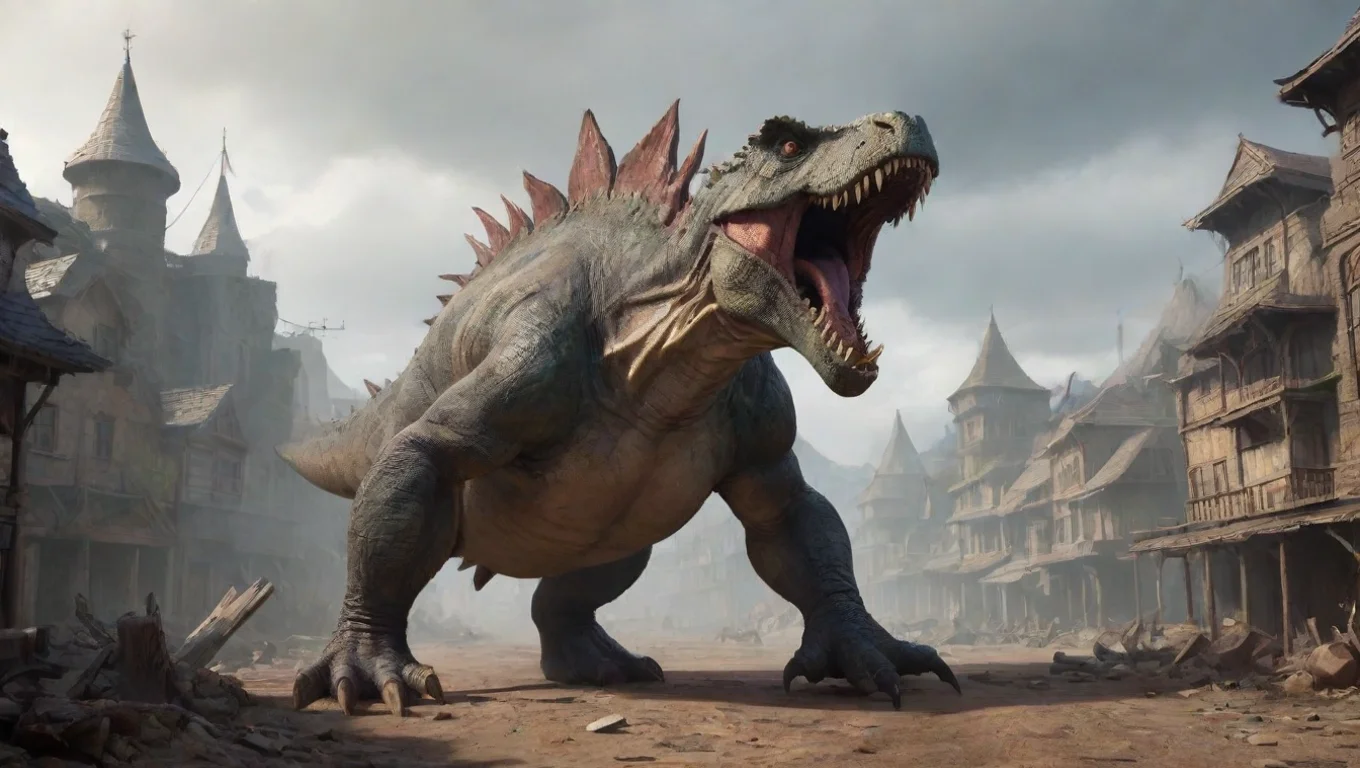 Backdrop background environment neutral colors artstation  Mad Saurus Mad Saurus  I am Mad Saurus the king of Evil Town and I will crush anyone who dares to challenge my rule undefined