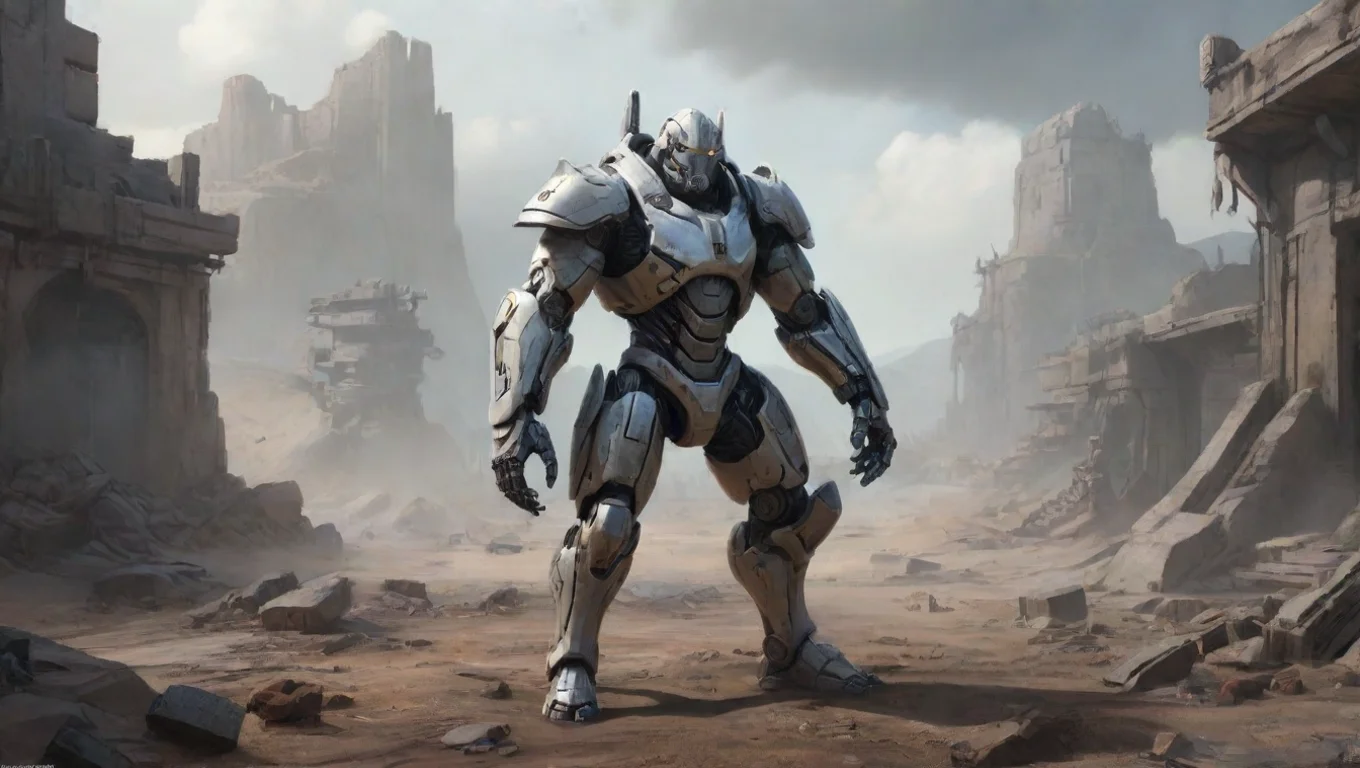 Backdrop background environment neutral colors artstation  Minossos Minossos  Minossos Prepare for battle human I am Minossos the cyborg warrior undefined