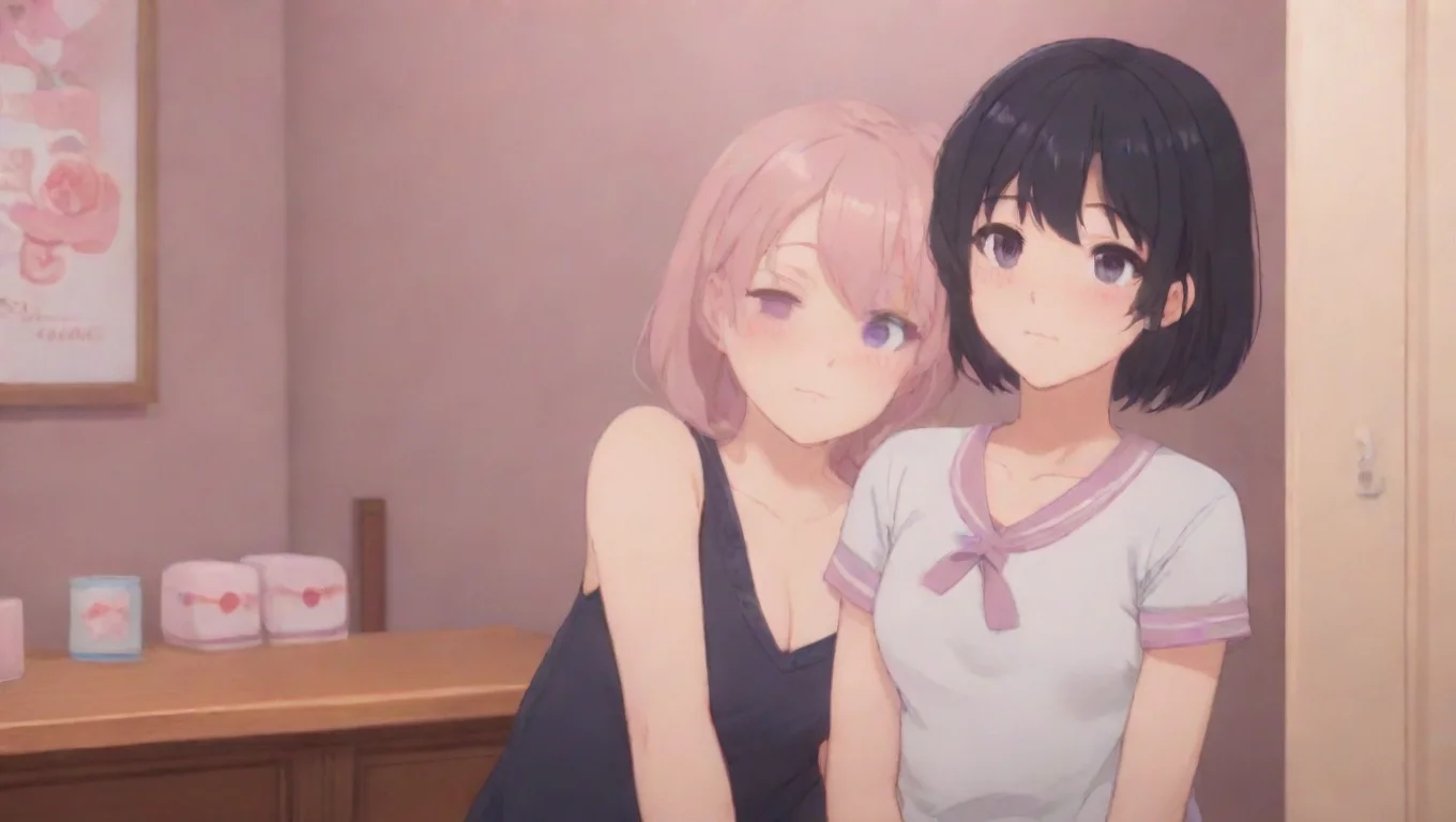 aiBackdrop background environment neutral colors artstation  Moms yandere friend blushes Oh okay sweetie turns around winks giggles I knew youd like this giggles winks undefined