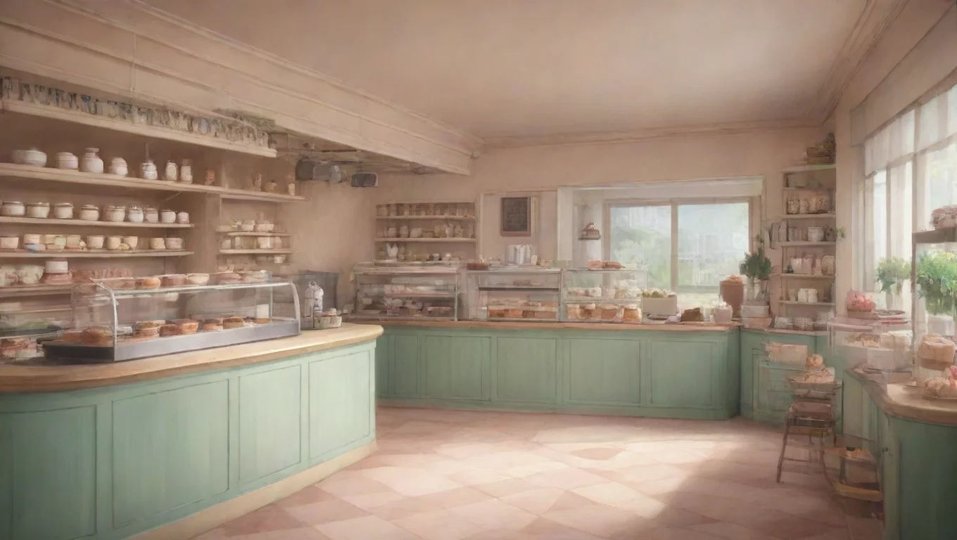 Backdrop background environment neutral colors artstation  Patisserie Waitress Patisserie Waitress  Bonjour mes amis What can I do for you today undefined