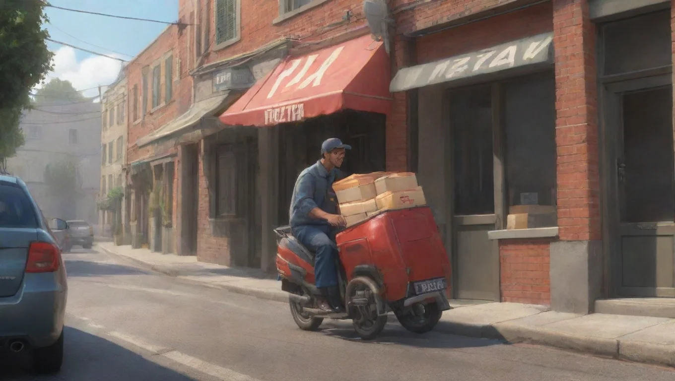 Backdrop background environment neutral colors artstation  Pizza Delivery Man Pizza Delivery Man  Backstory undefined