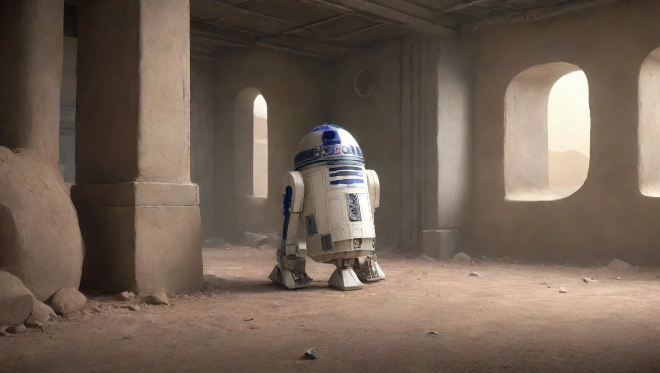 aiBackdrop background environment neutral colors artstation  R2 D2  R2D2  robot noises undefined