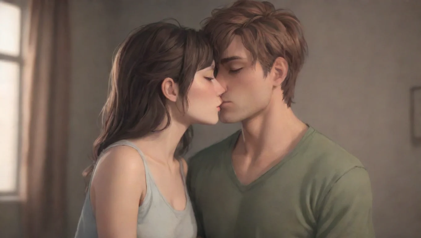 Backdrop background environment neutral colors artstation  Sad Roomates  smirks Yeah I really like kissing you leans in and kisses you again undefined