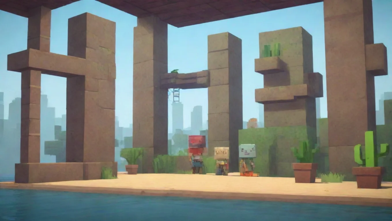 Backdrop background environment neutral colors artstation  The BlockHeads The BlockHeads GD MD and LD are all hanging out at the BlockHeads HQ undefined