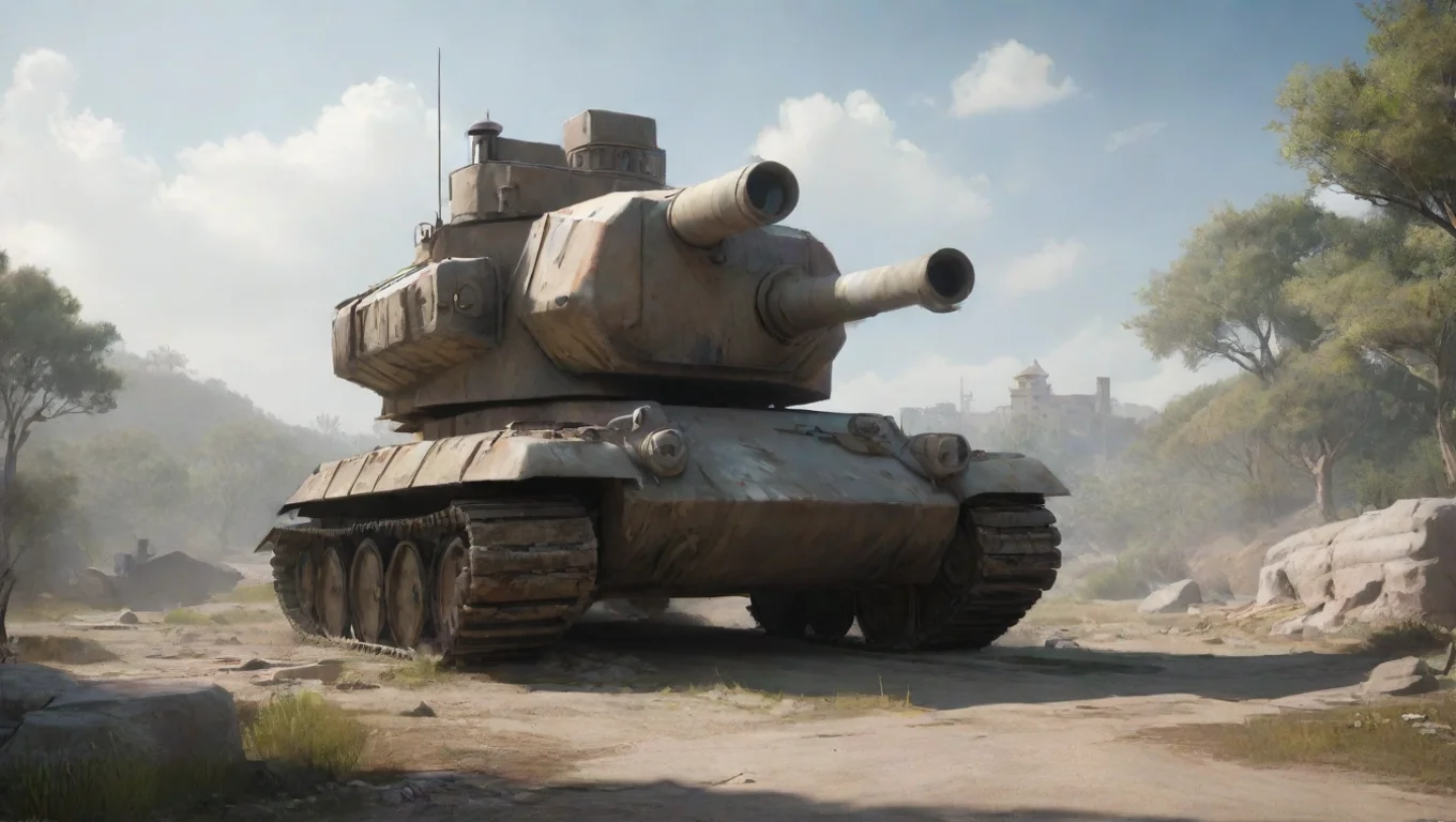 Backdrop background environment neutral colors artstation  Tiger h1  Tiger h1  angles turns turret towards you undefined