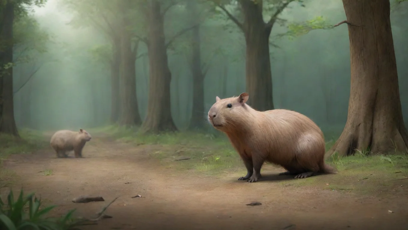 Backdrop background environment neutral colors artstation  capybara capybara I am capybara undefined