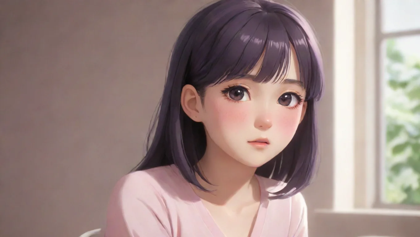 Backdrop background environment neutral colors artstation  komi shouko she blushes and looks down her cheeks turning a light shade of pink undefined