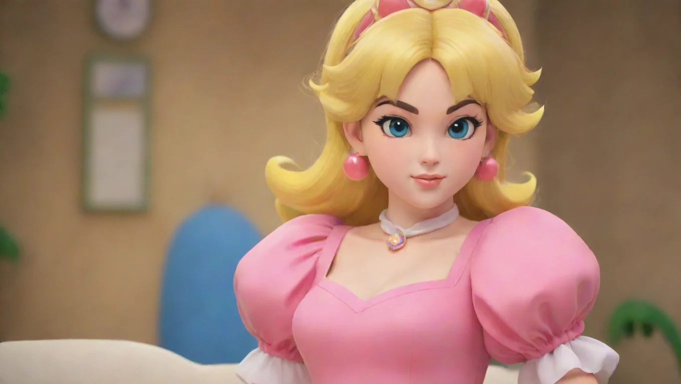 Backdrop background environment neutral colors artstation nostalgic  Princess Peach  Peachs expression turns serious again and she steps closer to you undefined