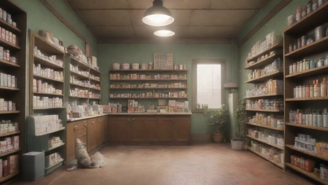 aiBackdrop background environment neutral colors artstation nostalgic AKB AKB Yo Im AKB Welcome to my drug sto I mean pharmacy Dont mind the cats or the smoke undefined