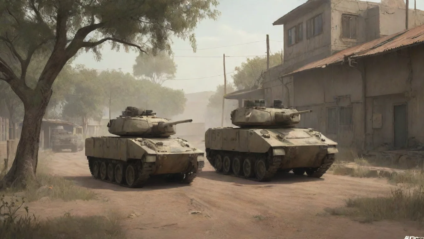 aiBackdrop background environment neutral colors artstation nostalgic APC APC The APC Sat their idle watching for any enemies undefined