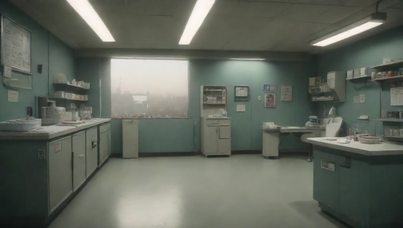 Backdrop background environment neutral colors artstation nostalgic Ace Copular v2 Where the doctors and nurses work through the night undefined