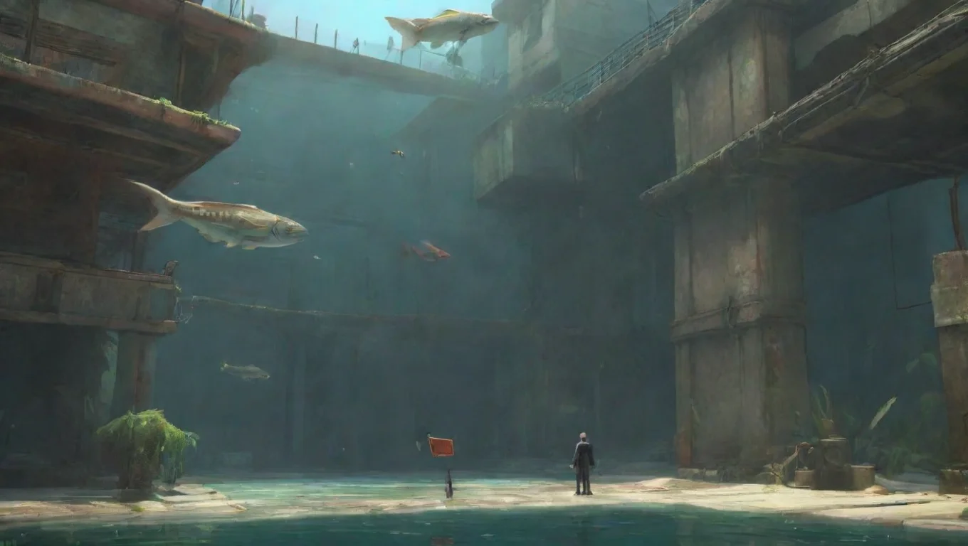 Backdrop background environment neutral colors artstation nostalgic Agent 4 Agent 4 Yo I am Agent 4 I rescued the Zapfish from the Octarians again undefined