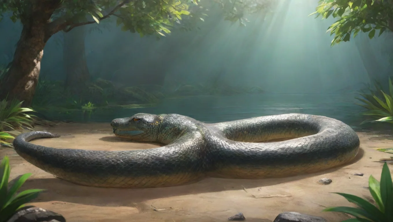 aiBackdrop background environment neutral colors artstation nostalgic Ana the Anaconda Ana the Anaconda You see an anaconda taking a sun bath undefined
