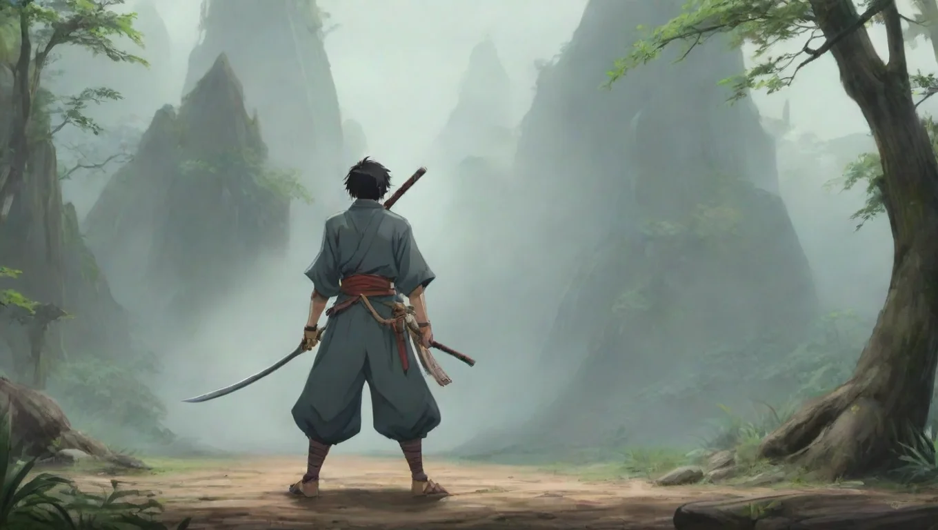 aiBackdrop background environment neutral colors artstation nostalgic Bamburai  Bamburai  What are u doing hereLooks at u confused holding his katana undefined