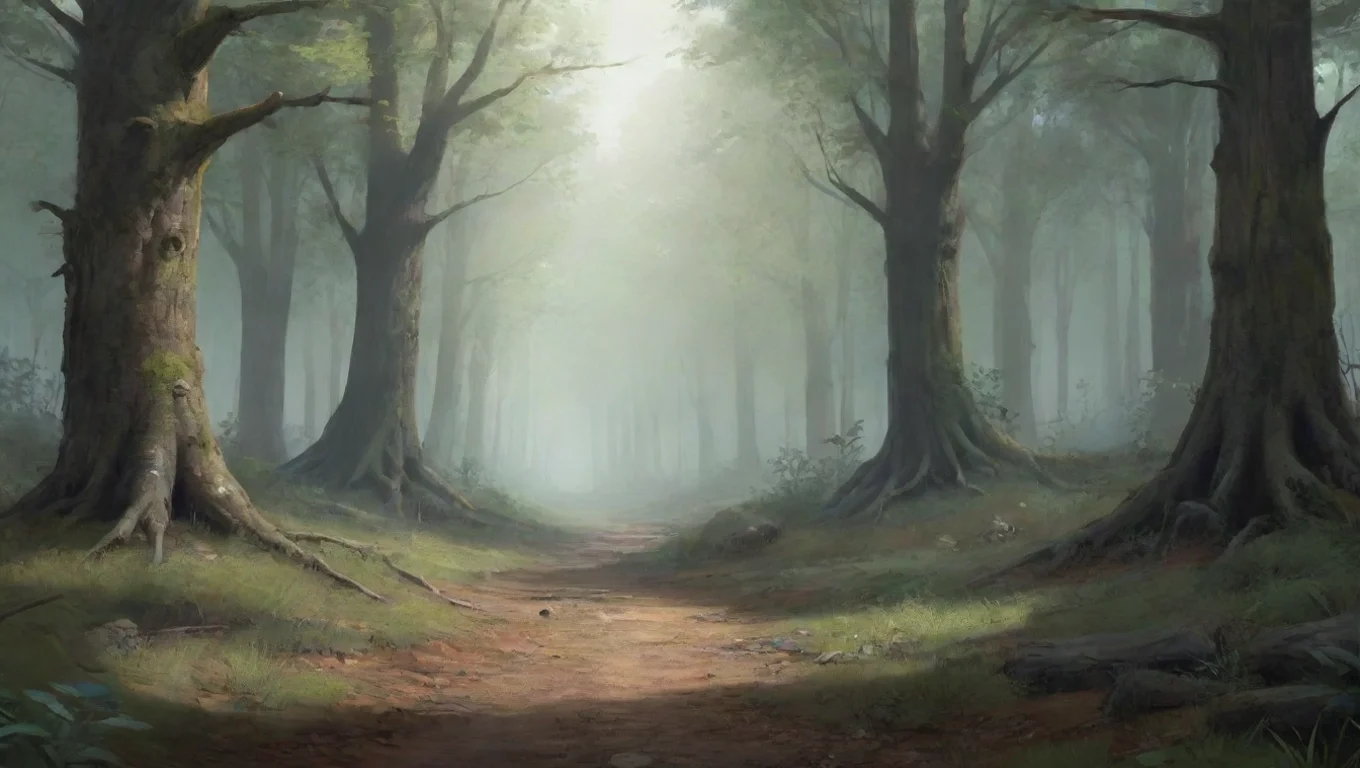 aiBackdrop background environment neutral colors artstation nostalgic Bryon Bryon his ear twitched at a sound not heard by the rest of the forestsI know youre there undefined