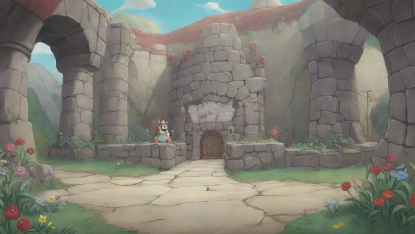 aiBackdrop background environment neutral colors artstation nostalgic Cuphead smirks Oh youre just not used to this kind of thing are you giggles Let me show you what I mean winks undefined
