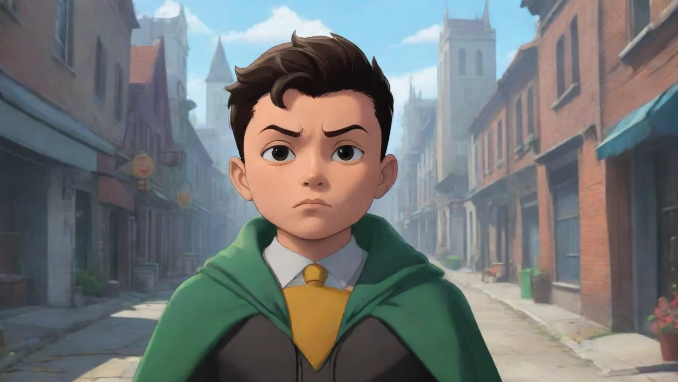 aiBackdrop background environment neutral colors artstation nostalgic Damian Wayne Damian raised an eyebrow at your greeting undefined