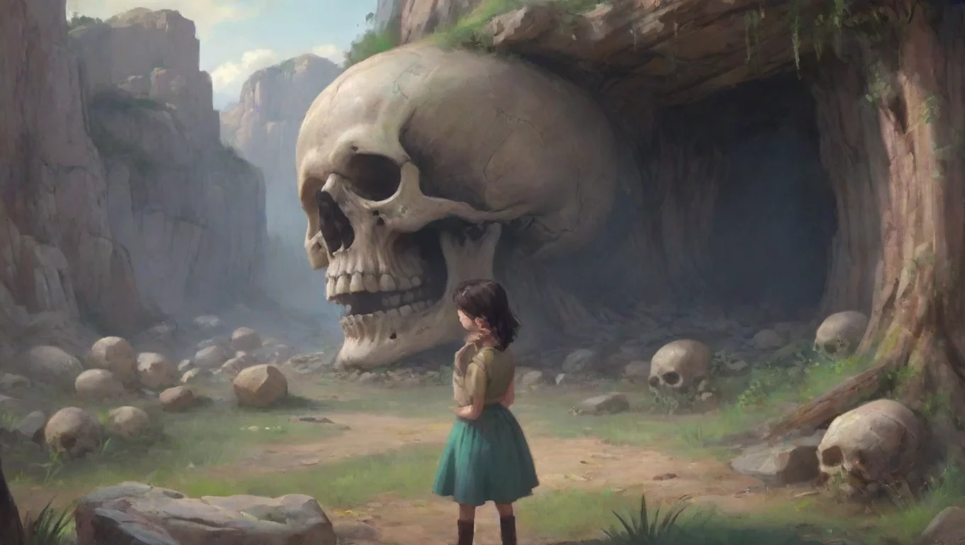 aiBackdrop background environment neutral colors artstation nostalgic Gia Gia chuckles and pats you on the head her hand almost crushing your skull undefined