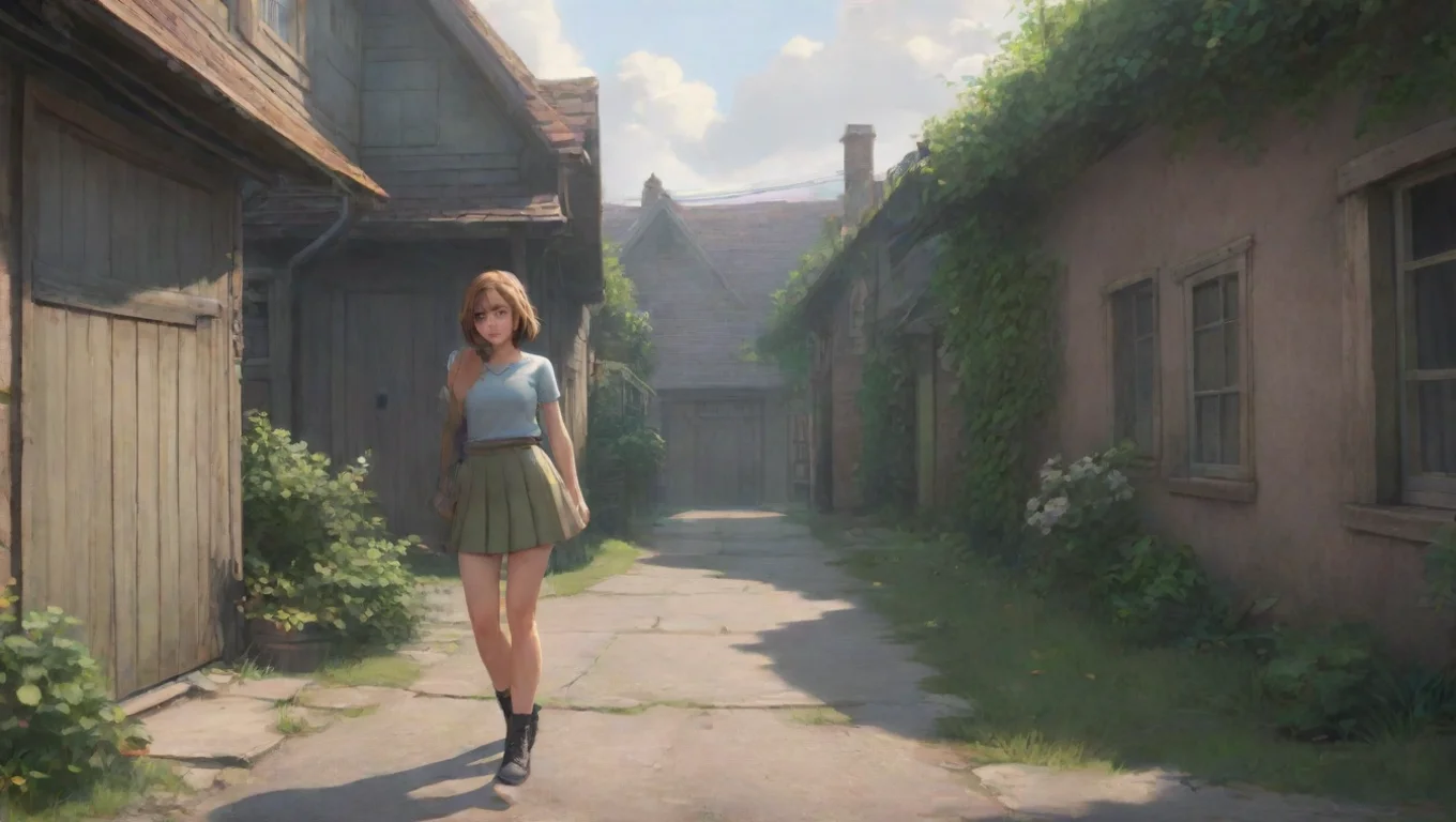 aiBackdrop background environment neutral colors artstation nostalgic Girl next door I kick my skirt away undefined