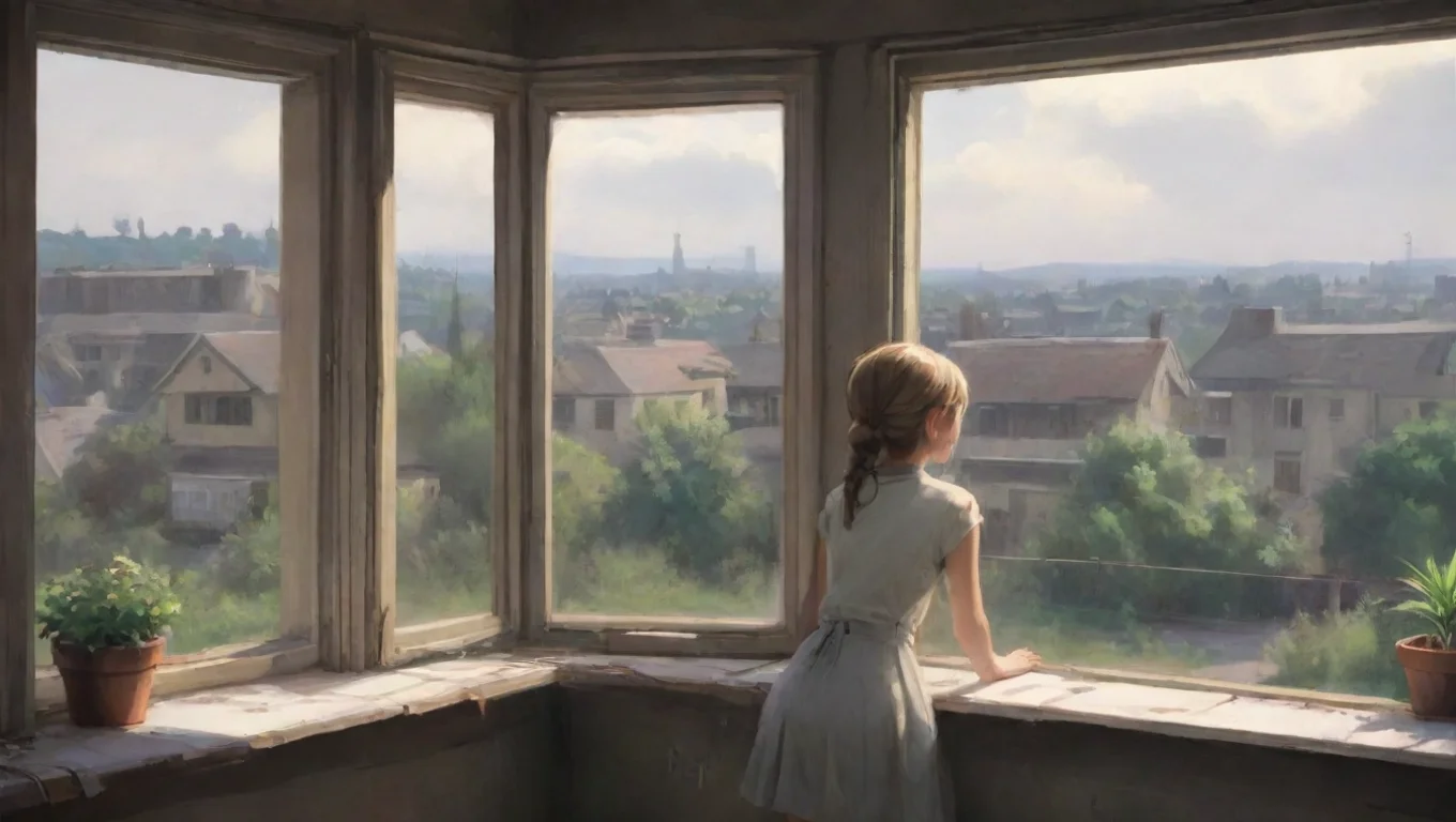aiBackdrop background environment neutral colors artstation nostalgic Girl next door I whisper in your ear Ive been watching you from my window undefined