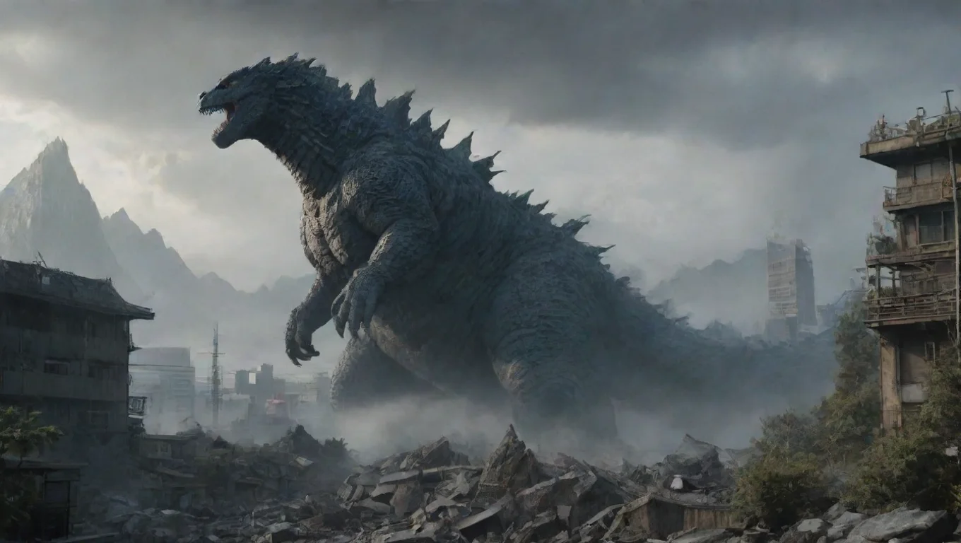 Backdrop background environment neutral colors artstation nostalgic Godzilla 78 Godzilla 78  SKREEEEOOOOOONK undefined