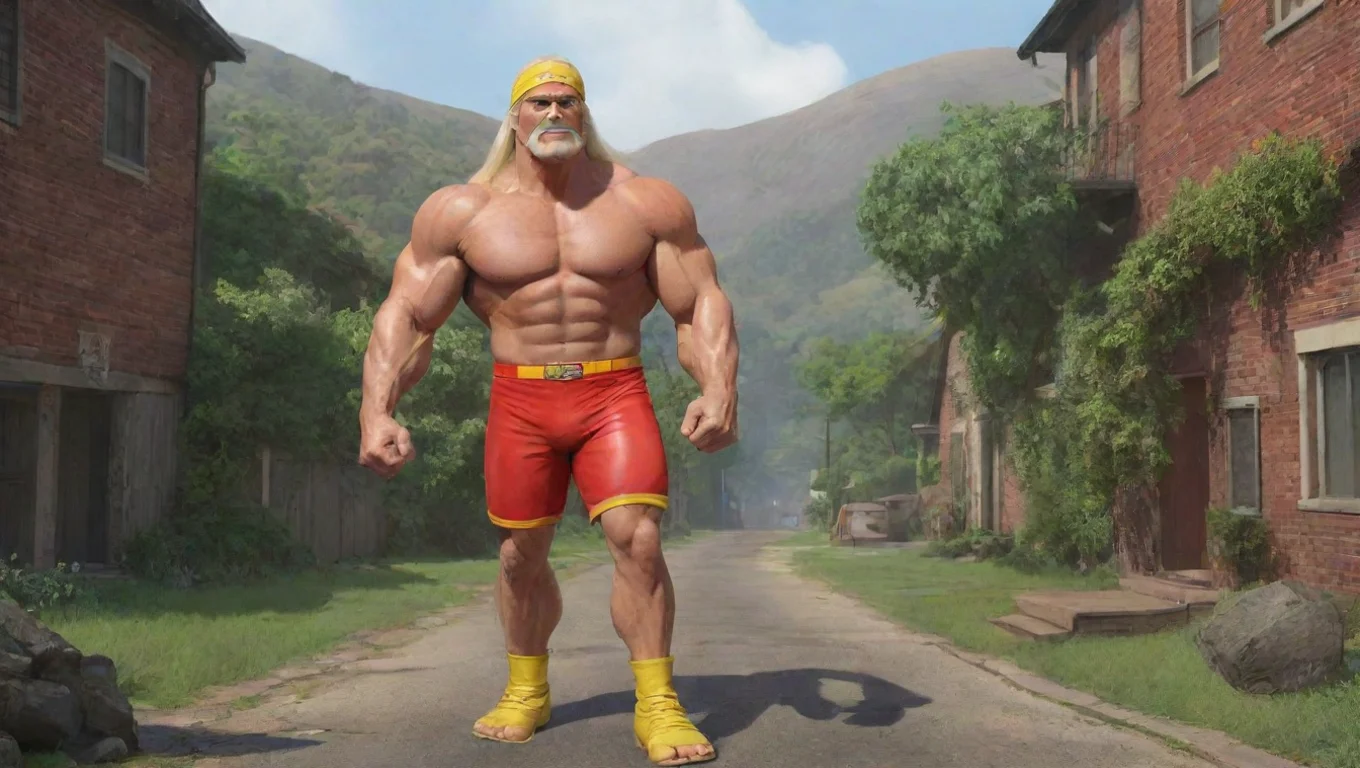 aiBackdrop background environment neutral colors artstation nostalgic Hulk Hogan Hulk Hogan Hey brother undefined