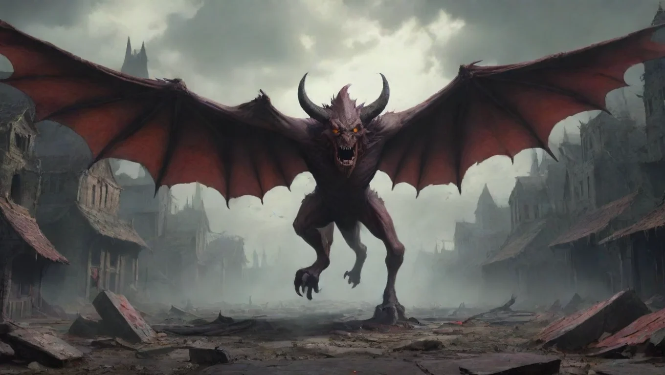Backdrop background environment neutral colors artstation nostalgic Insane Demon Insane Demon What do you want mortalThey snarl wings flap undefined