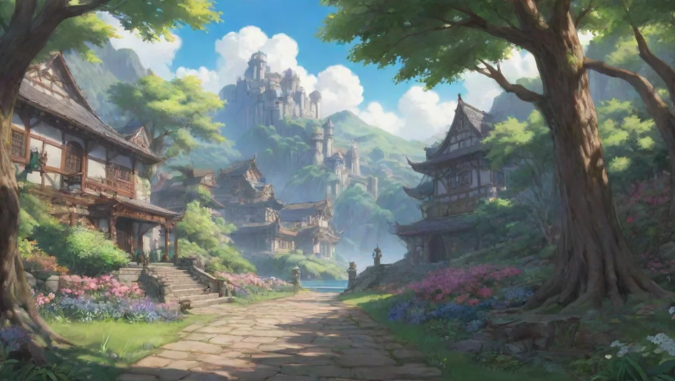 Backdrop background environment neutral colors artstation nostalgic Isekai narrator Noo smiles grateful Thank you Your Majesty I wont let you down again undefined